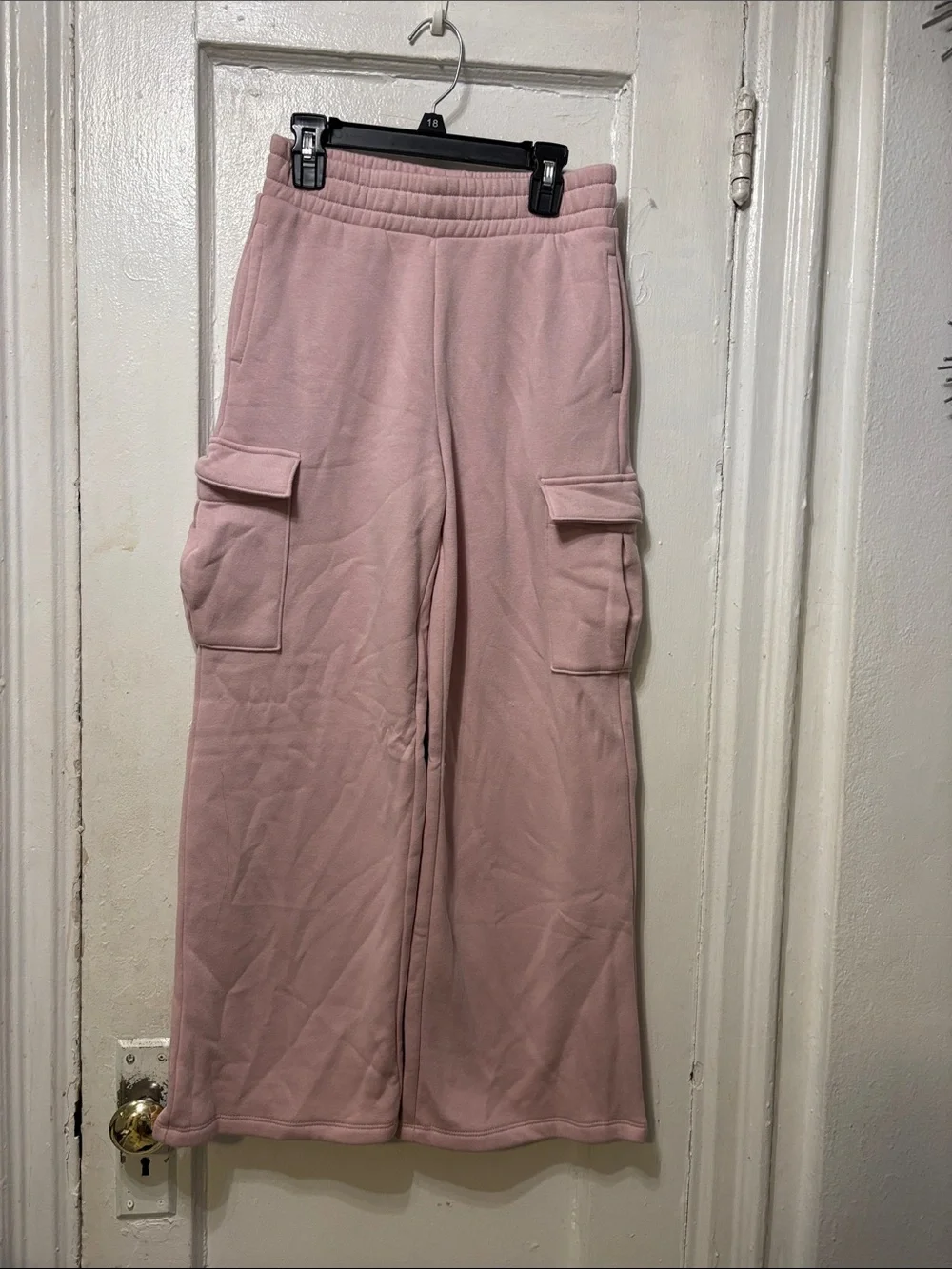GAP Kids Dusty Pink Wide-Leg Cargo Joggers